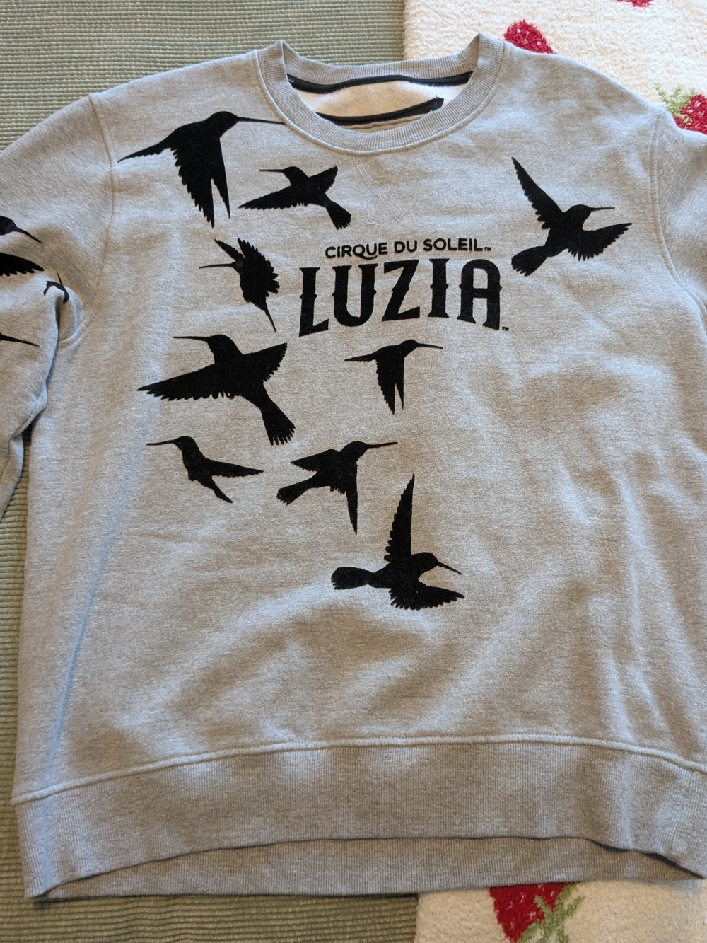 Cirque du Soleil LUZIA Hummingbird Graphic Official Sweatshirt size Medium